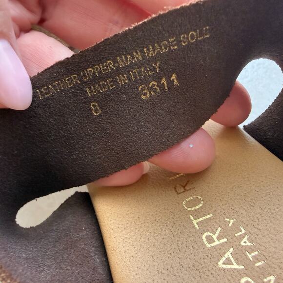 Ilaria Sartori Made in Italy Suede leather strappy Platform Sandals Size 8 - Picture 6 of 9